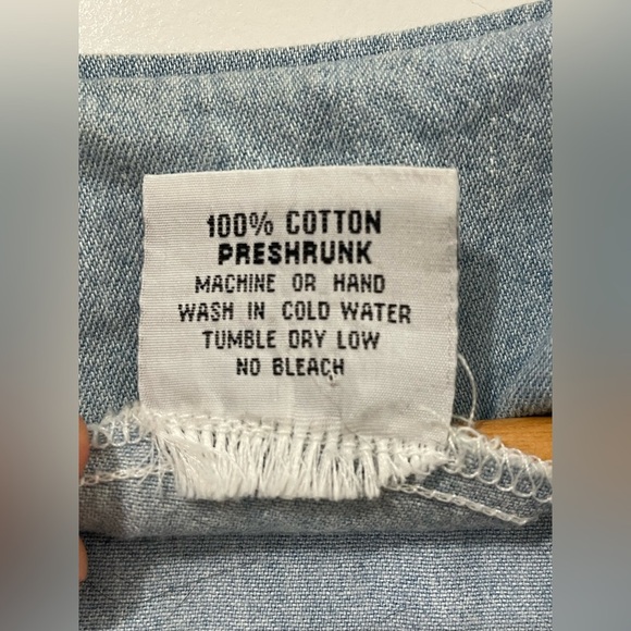 Vintage SPOTLIGHT Denim Romper size L with Pockets Bejewelled Sun and Moon - Picture 9 of 11